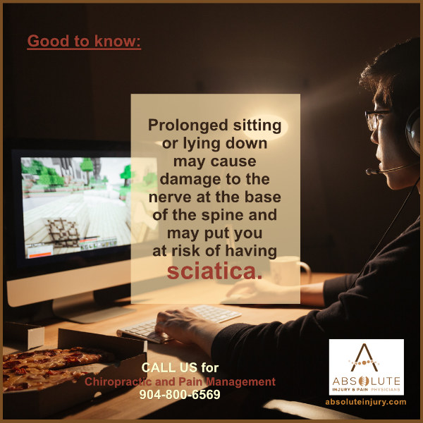 Sciatica and prolonged sitting